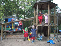 Der Spiel- und Erlebnisplatz an der Kindertagesstätte Blumeninsel im Kr...