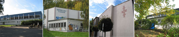 Schulsporthalle Köppern, Hardtwaldhalle Seulberg, Turnhalle Burgholzhau...