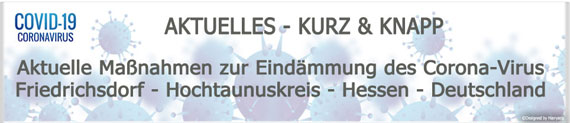 Banner Corona - Aktuelles Kurz & Knapp