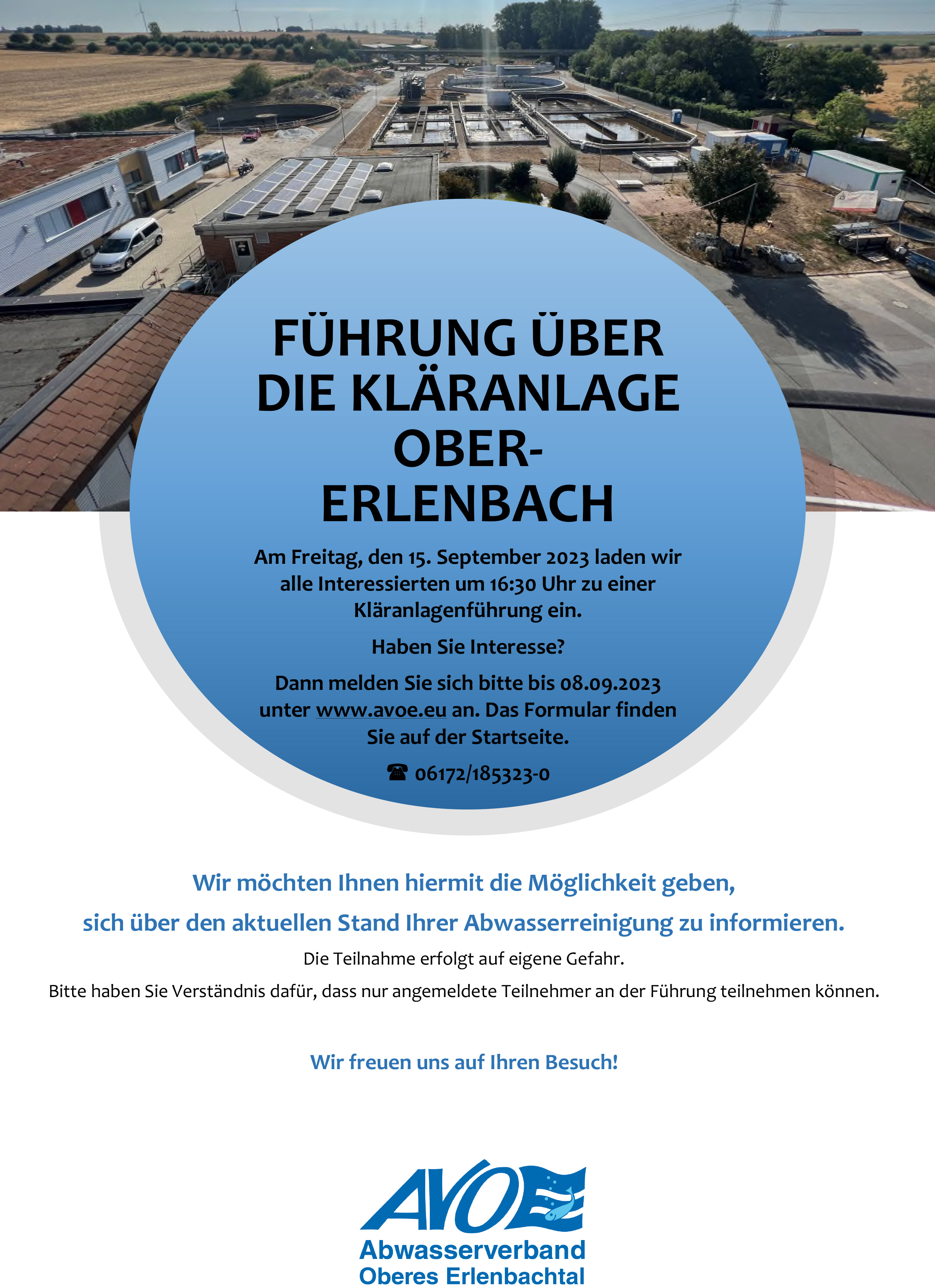 Führung über die Kläranlage Ober Erlenbach am 15.09.2023