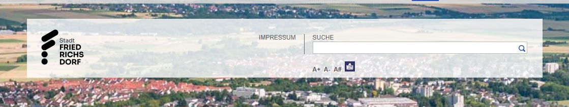 Suche auf der Internetseite