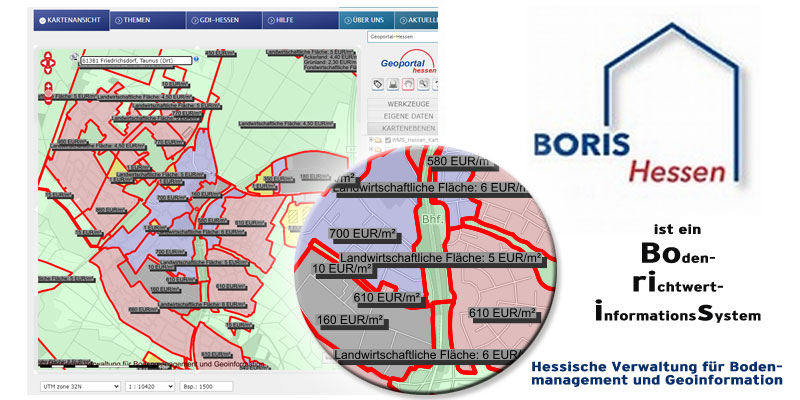 BORIS Hessen - Bodenrichtwertinformationssystem