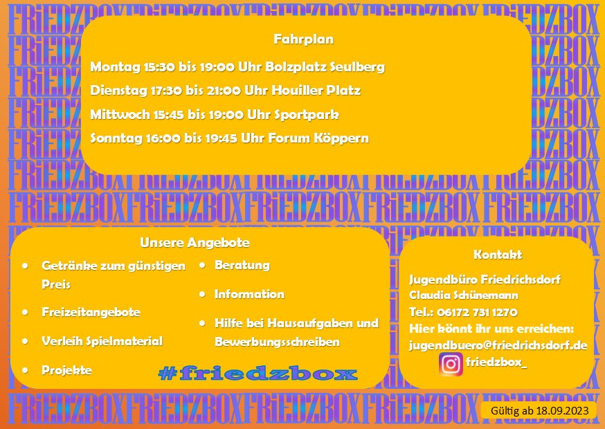 Friedzbox ab 09 2023