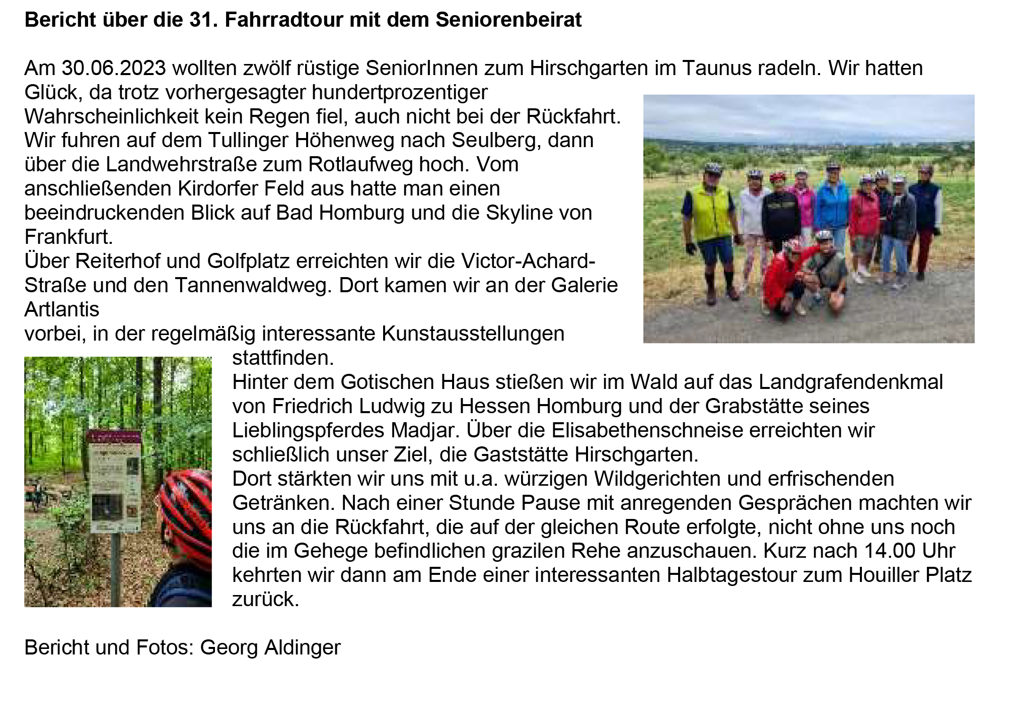 Fahrradtour