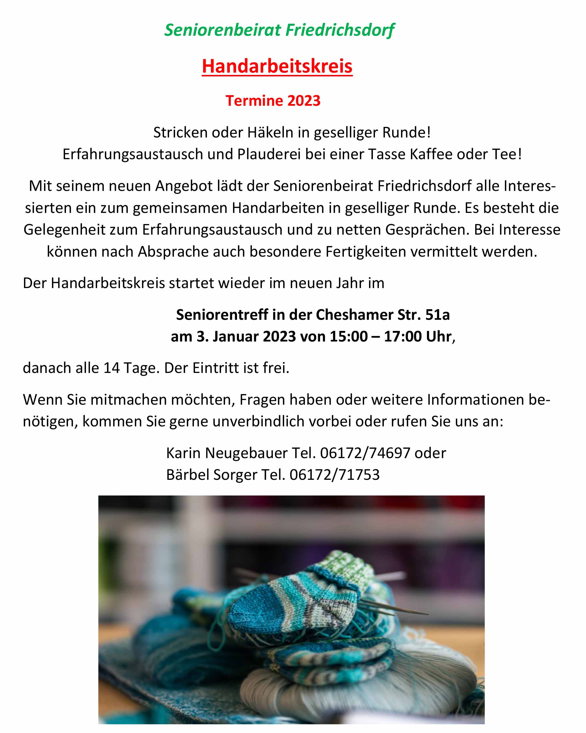 Handarbeitskreis 2023
