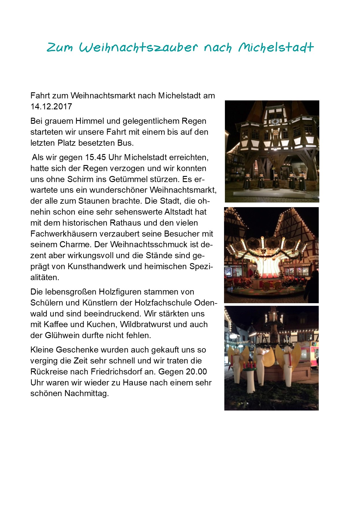 Weihnachtsmarkt in Michelstadt