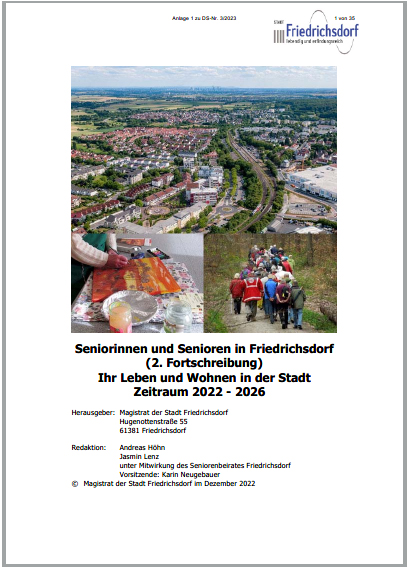 2. Fortschreibung des Altenhilfeplanes „Senioren in Friedrichsdorf“ für den Berichtszeitraum 2022-2026