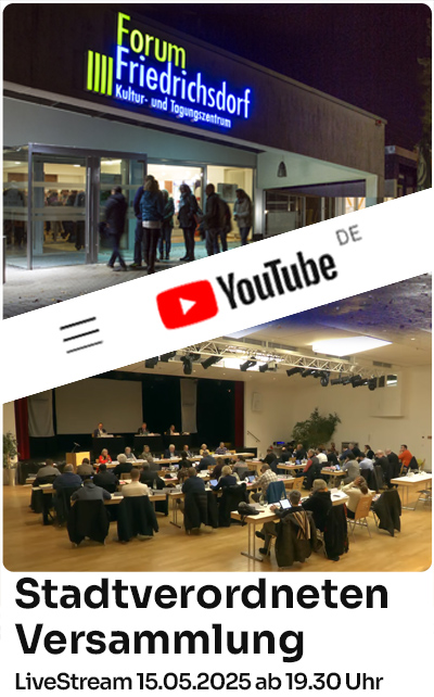 Live-Stream Stadtverordnetenversammlung am 15.05.2025
