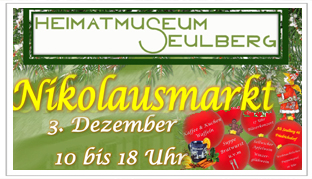 Nikolausmarkt im Heimatmuseum Seulberg am 3. Dezember 2023 10 - 18 Uhr