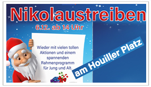 Nikolaustreiben am Houiller Platz am 6. Dezember 2023 ab 14.00 Uhr