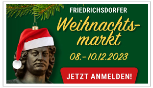 Friedrichsdorfer Weihnachtsmarkt 8.-10. Dezember 2023: Anmeldung eröffnet 