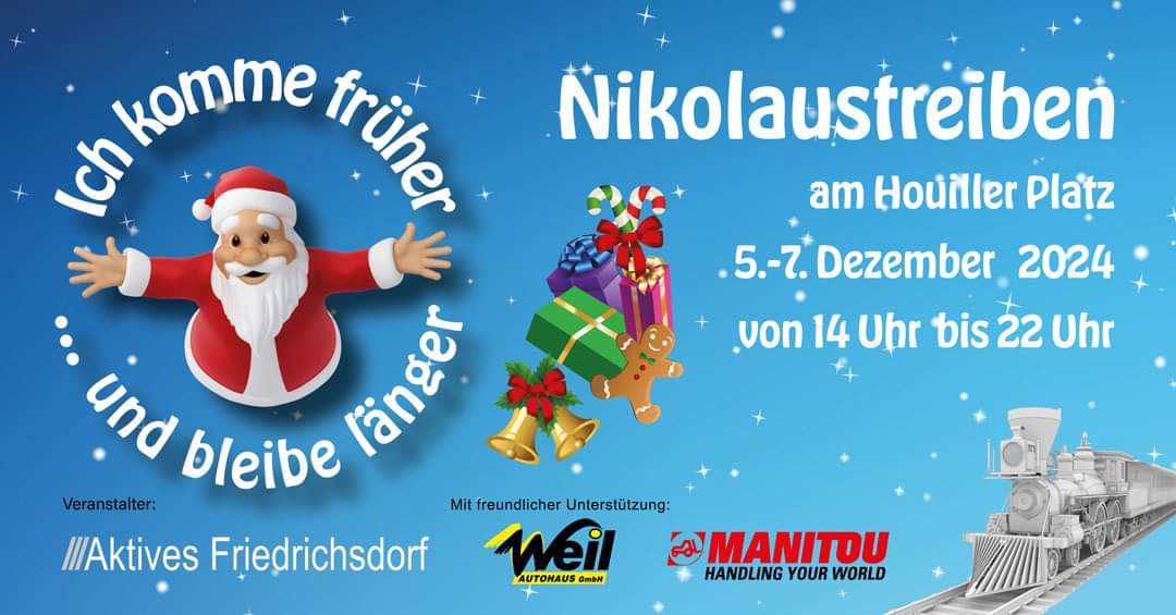 Nikolaustreiben am Houiller Platz 5.-7.12.2024