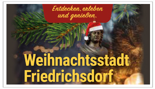 Weihnachtsstadt Friedrichsdorf vom 1. bis 24. Dezember Veranstaltungsprogramm
