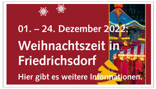 Weihnachtszeit in Friedrichsdorf vom 01.-24. Dezember 2022 