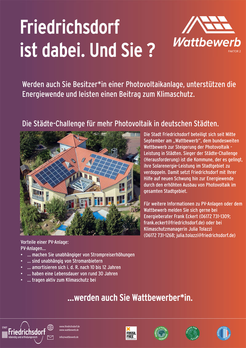 Download Flyer Wattbewerb Friedrichsdorf ist dabei. Und Sie? 