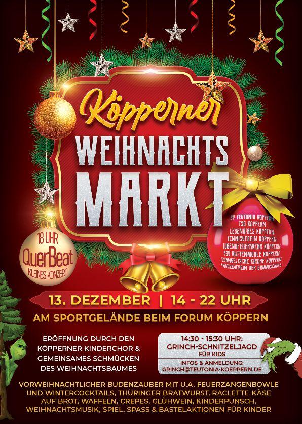 Köpperner Weihnachtsmarkt Flyer