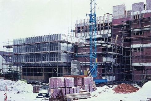 Bau des neuen Rathauses ab 1969