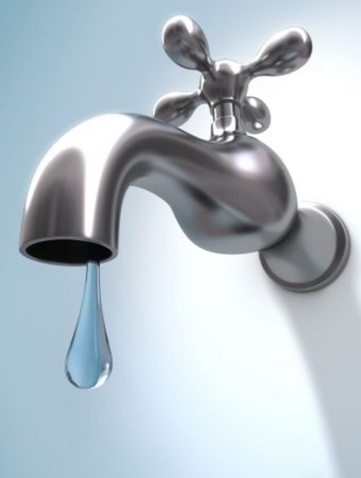 Symbolbild eines tropfenden Wasserhahns