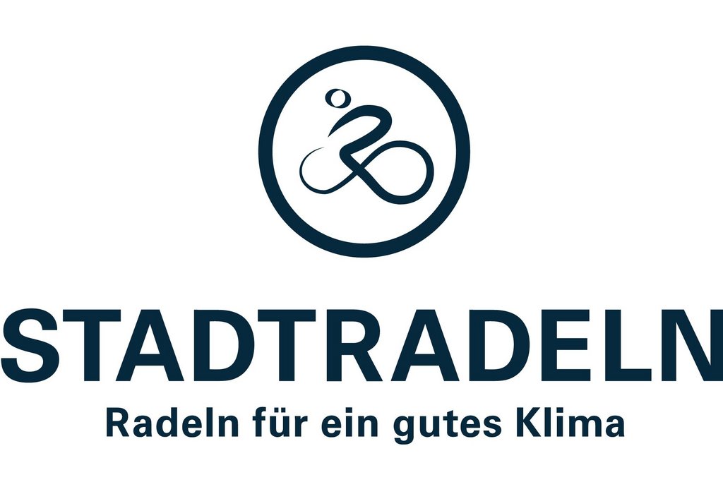 Das Bild zeigt das Logo zum STADTRADELN 2025 mit dem Slogan: Radeln für ein gutes Klima. Eine Kampagne von Klima-Bündnis Services.
