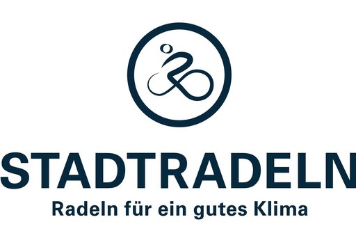 Das Bild zeigt das Logo zum STADTRADELN 2025 mit dem Slogan: Radeln für ein gutes Klima. Eine Kampagne von Klima-Bündnis Services.