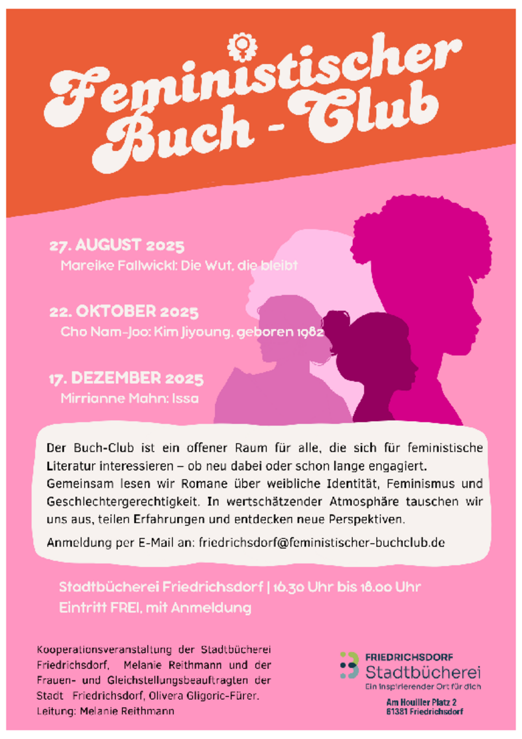 Veranstaltungsplakat Feministischer Buch-Club