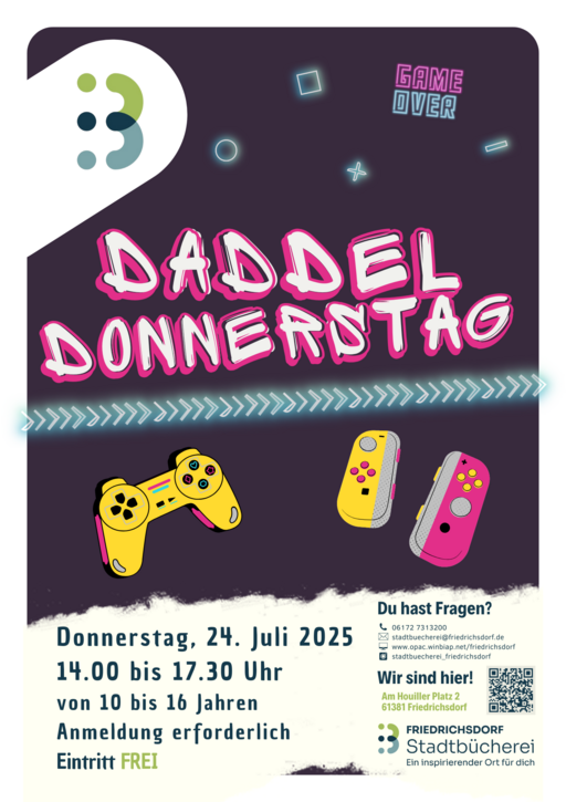 Veranstaltungsplakat DaddelDonnerstag 
