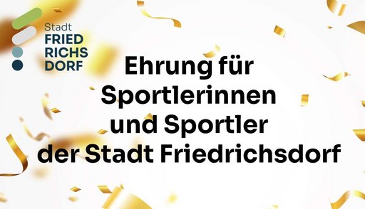 Titelfolie der Präsentation: Ehrung für Sportlerinnen und Sportler 